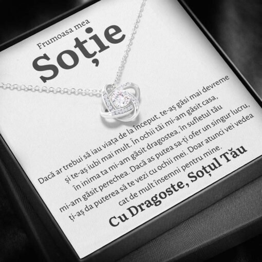 Cadou Sotie – Colier Love Knot Inceput - dalora.ro