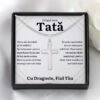 Cadou Tata – Colier Cross Fiu Mandru - dalora.ro