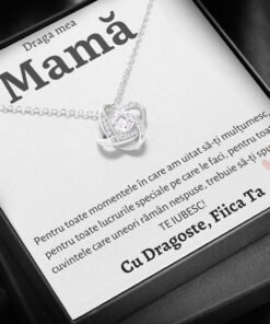 Cadou Mama – Colier Love Knot Fiica II - dalora.ro