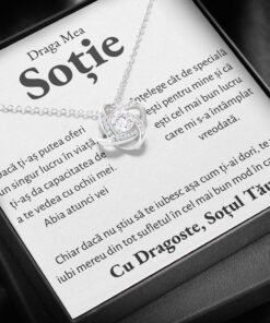 Cadou Sotie – Colier Love Knot Mereu - dalora.ro