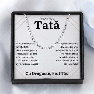 Cadou Tata – Colier Forever Fiu Mandru - dalora.ro