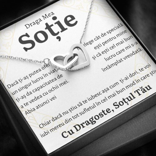 Cadou Sotie – Colier Inimi Mereu - dalora.ro