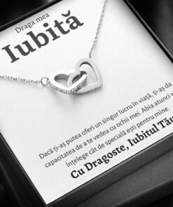 Cadou Iubita – Colier Inimi Iubit - dalora.ro