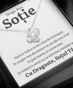 Cadou Sotie – Colier Love Knot I - dalora.ro