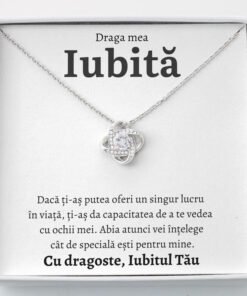 Cadou Iubita – Colier Love Knot - dalora.ro