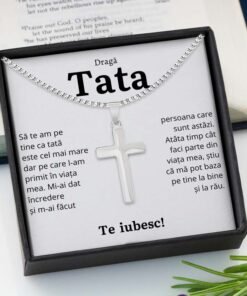 Cadou Tata – Colier Cross Incredere - dalora.ro