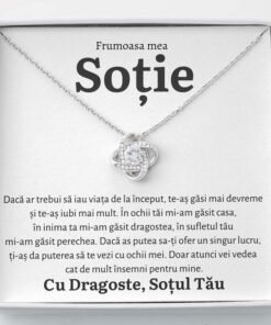 Cadou Sotie – Colier Love Knot Inceput - dalora.ro