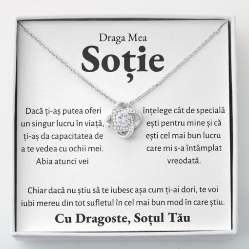Cadou Sotie – Colier Love Knot Mereu - dalora.ro