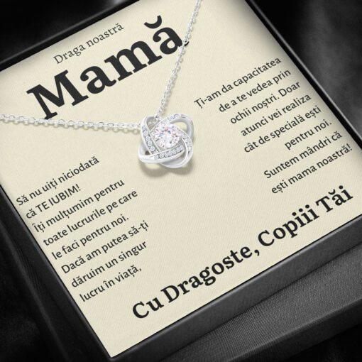 Cadou Mama – Colier Love Knot Copii - dalora.ro