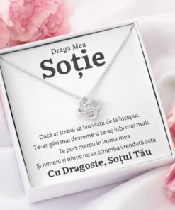 Cadou Sotie – Colier Love Knot I - dalora.ro
