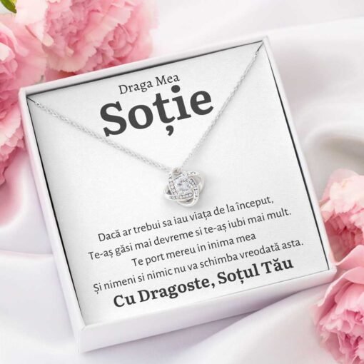 Cadou Sotie – Colier Love Knot I - dalora.ro