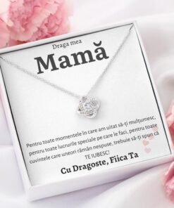 Cadou Mama – Colier Love Knot Fiica II - dalora.ro