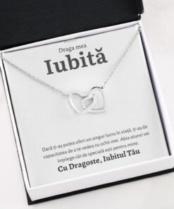 Cadou Iubita – Colier Inimi Iubit - dalora.ro
