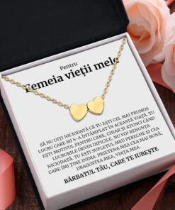 Cadou Femeia Vietii – Colier Gold Hearts - dalora.ro