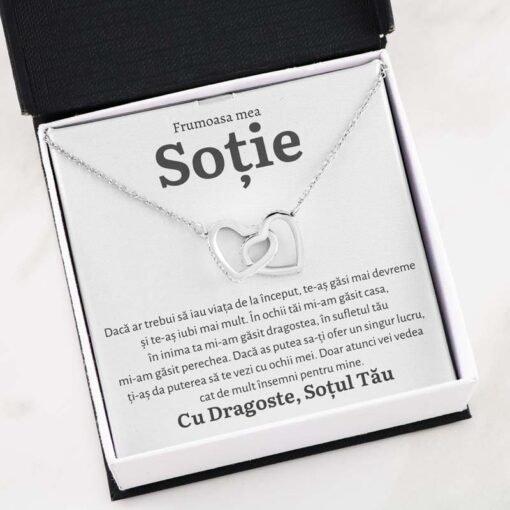 Cadou Sotie – Colier Inimi Inceput - dalora.ro