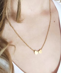 Cadou Sotie – Colier Gold Hearts Inceput - dalora.ro
