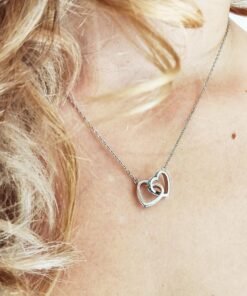 Cadou Iubita Mama – Colier Inimi Fiica - dalora.ro