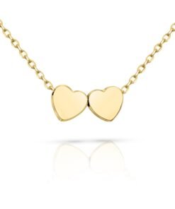 Cadou Sotie – Colier Gold Hearts Inceput - dalora.ro
