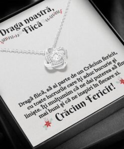 Cadou Fiica – Colier Love Knot de Sarbatori