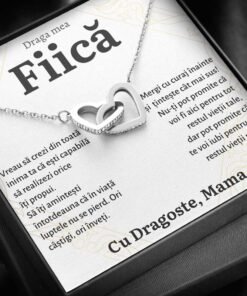 Cadou Fiica – Colier Inimi Mama Curaj