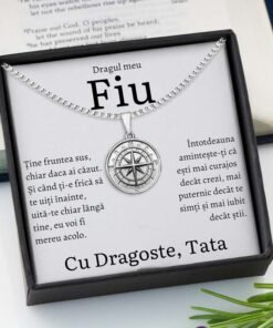 Cadou Fiu – Colier Busola Tata Fruntea