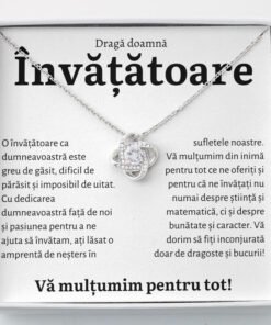 Cadou Invatatoare – Colier Love Knot