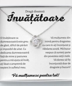 Cadou Invatatoare – Colier Love Knot 1