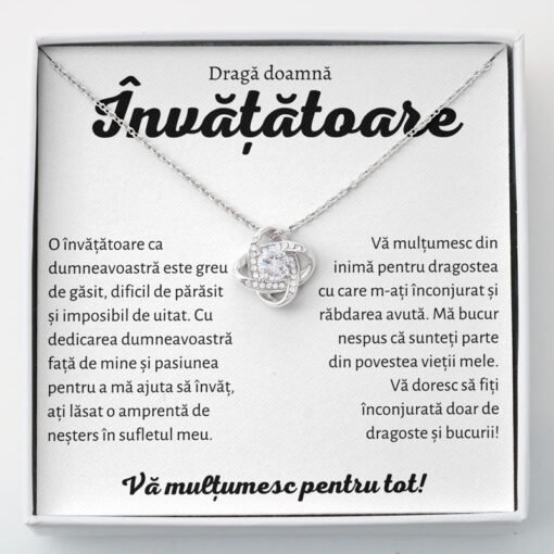 Cadou Invatatoare – Colier Love Knot 1