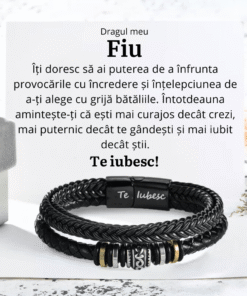 Cadou Fiu – Bratara Piele - dalora.ro